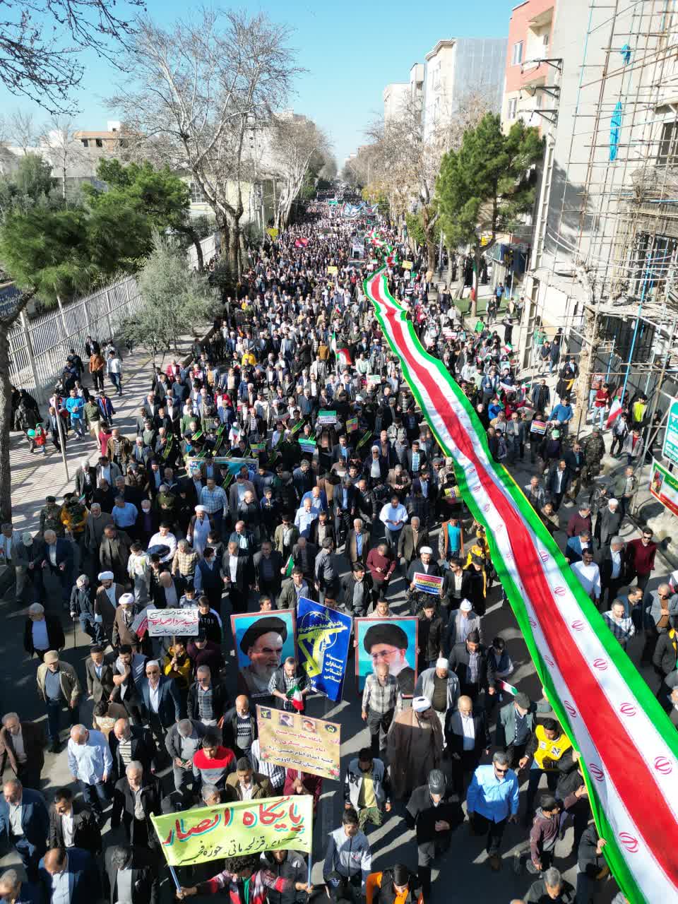 حماسه آفرینی مردم گنبدکاووس در راهپیمایی یوم الله ۲۲ بهمن