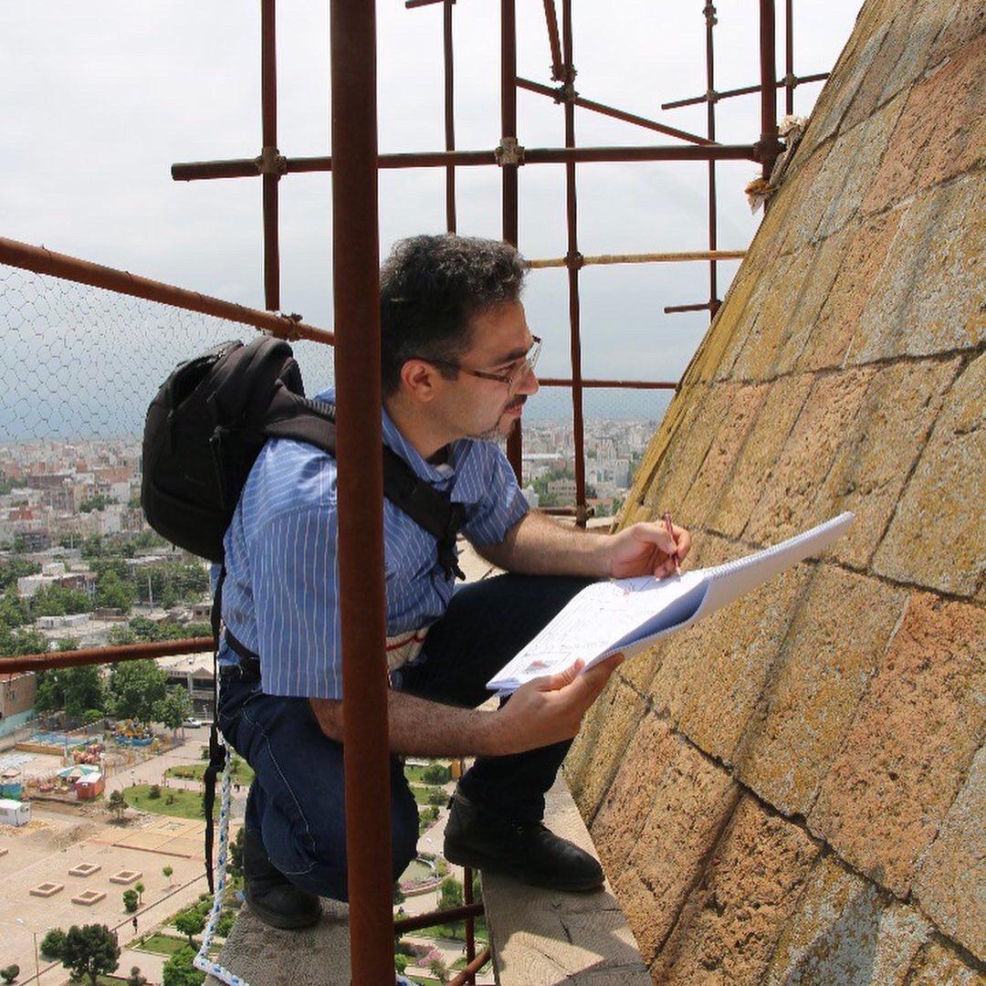 مرمت برج قابوس: تنها بنای آجری جهان در حال بازسازی