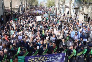 شکوه راهپیمایی روز قدس با شعار علی العهد یا قدس در گنبدکاووس