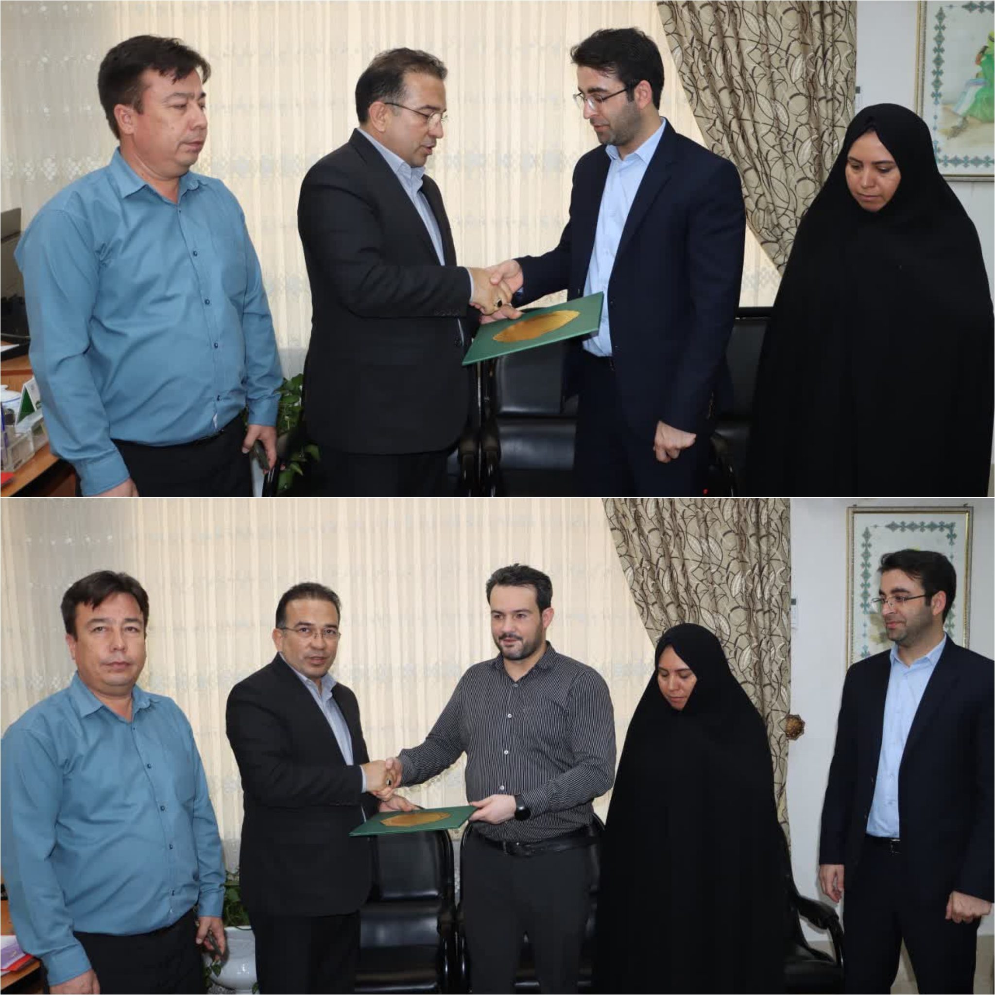 از دو نفر از کارکنان فرمانداری ویژه به مناسبت بزرگداشت روز حراست و فناوری اطلاعات تجلیل شد