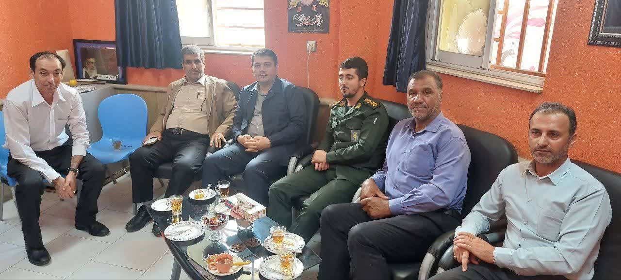 دیدار مسئولان چشمهساران و نودهخاندوز با رئیس اداره ورزش و جوانان